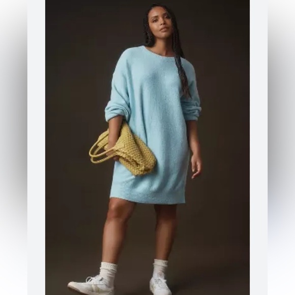 Anthropologie (Daily Practice) Blue Sweater Dress - Picture 1 of 7